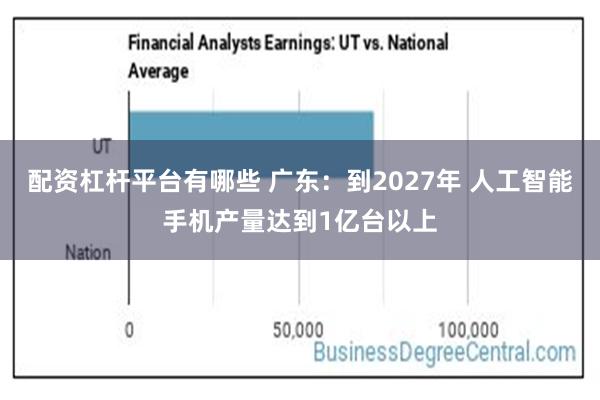 配资杠杆平台有哪些 广东：到2027年 人工智能手机产量达到1亿台以上